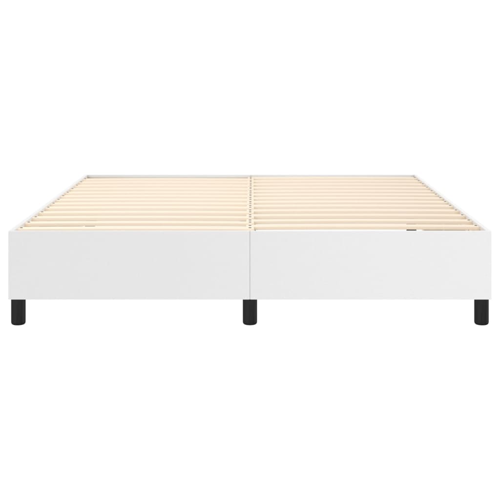 Boxspringframe Kunstleer 160 x 200 cm 35 cm Wit