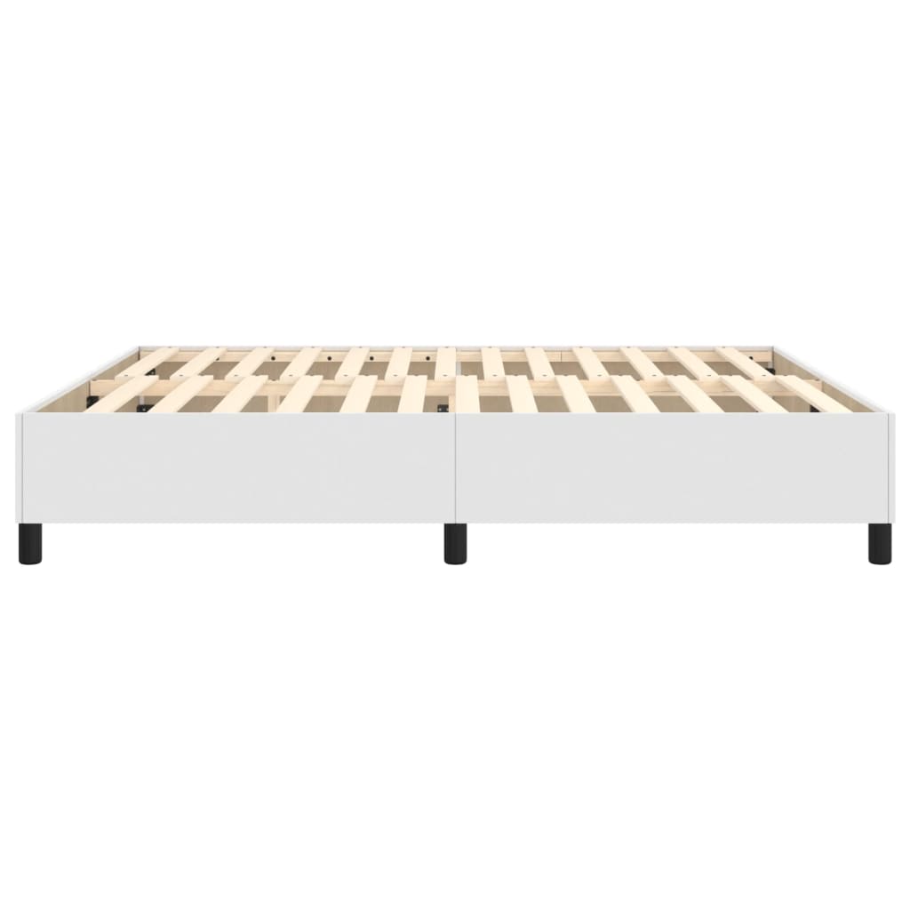 Boxspringframe Kunstleer 160 x 200 cm 35 cm Wit