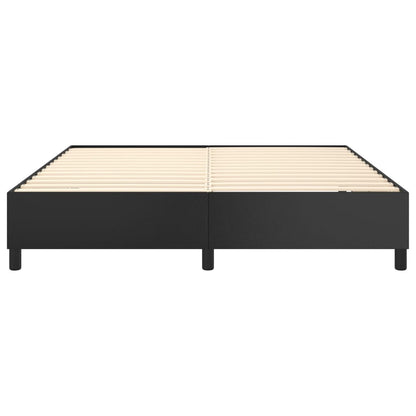 Boxspringframe Kunstleer 180 x 200 cm 35 cm Zwart