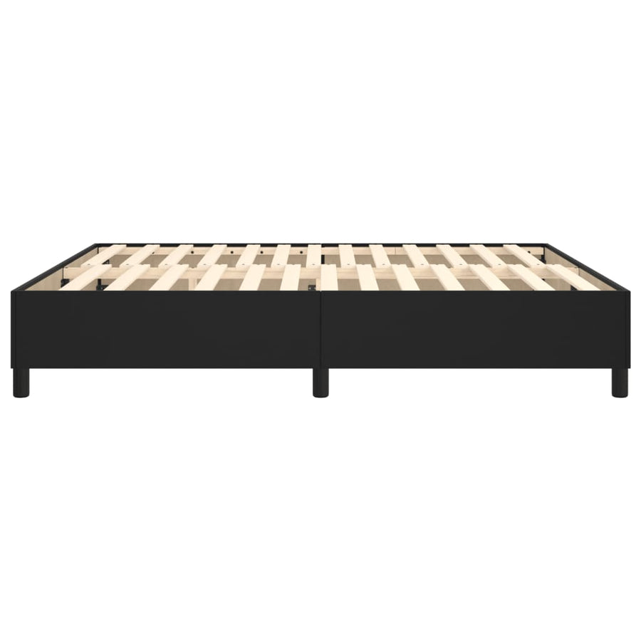 Boxspringframe Kunstleer 180 x 200 cm 35 cm Zwart