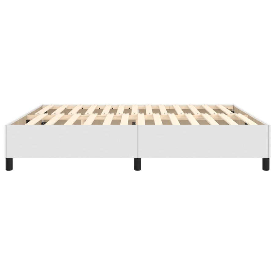 Boxspringframe Kunstleer 180 x 200 cm 35 cm Wit