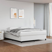 Boxspring bed 180x200 cm kunstleer wit