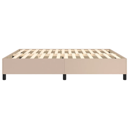 Boxspring bed kunstleer cappuccinokleurig 180x200 cm