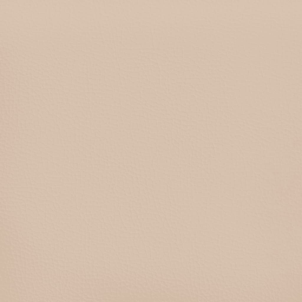 Boxspring bed kunstleer cappuccinokleurig 180x200 cm