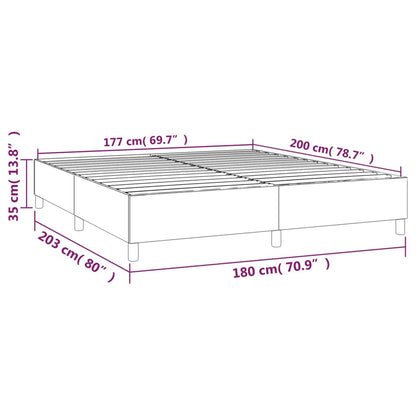 Boxspring bed kunstleer cappuccinokleurig 180x200 cm