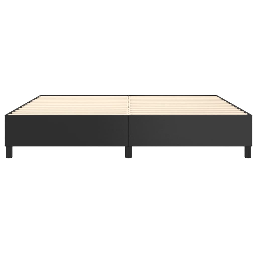 Boxspringframe Kunstleer 200 x 200 cm 35 cm Zwart