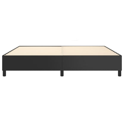 Boxspringframe Kunstleer 200 x 200 cm 35 cm Zwart