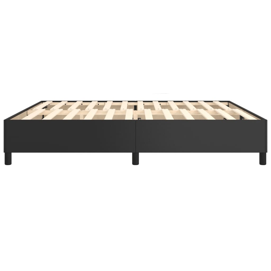 Boxspringframe Kunstleer 200 x 200 cm 35 cm Zwart