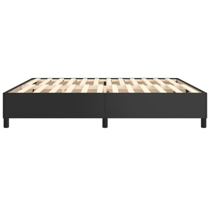 Boxspringframe Kunstleer 200 x 200 cm 35 cm Zwart