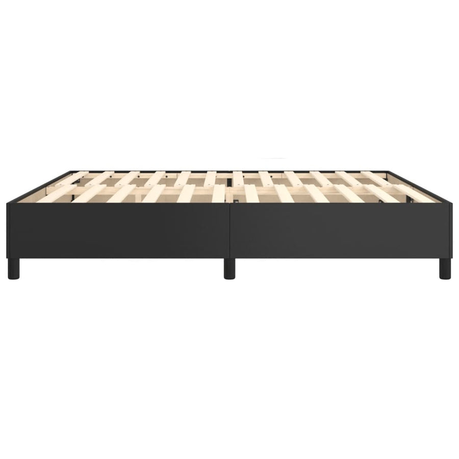 Boxspringframe Kunstleer 200 x 200 cm 35 cm Zwart