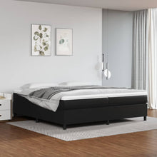 Boxspringframe Kunstleer 200 x 200 cm 35 cm Zwart