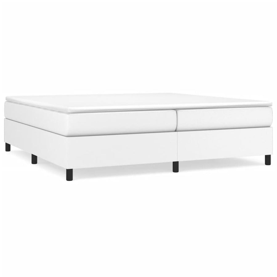 Boxspringframe Kunstleer 200 x 200 cm 35 cm Wit