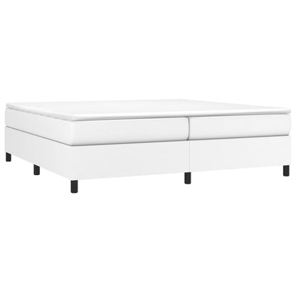 Boxspringframe Kunstleer 200 x 200 cm 35 cm Wit