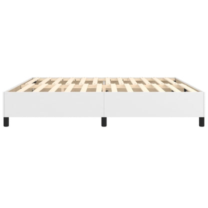 Boxspringframe Kunstleer 200 x 200 cm 35 cm Wit