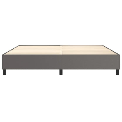 Boxspringframe Kunstleer Grijs 200 x 200 cm 35 cm