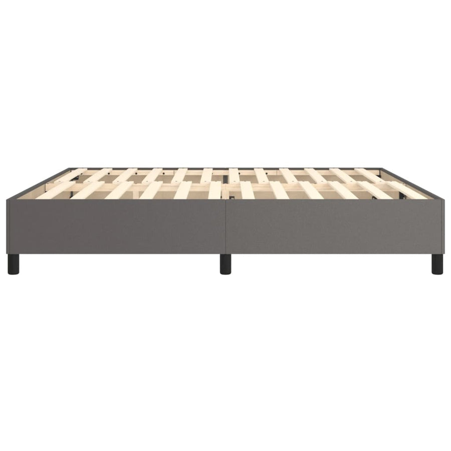 Boxspringframe Kunstleer Grijs 200 x 200 cm 35 cm