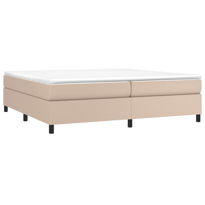 Boxspringframe kunstleer cappuccino 200x200 cm 200 x 200 cm 35 cm Cappuccino