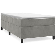 Boxspringframe Fluweel Lichtgrijs 80 x 200 cm 35 cm