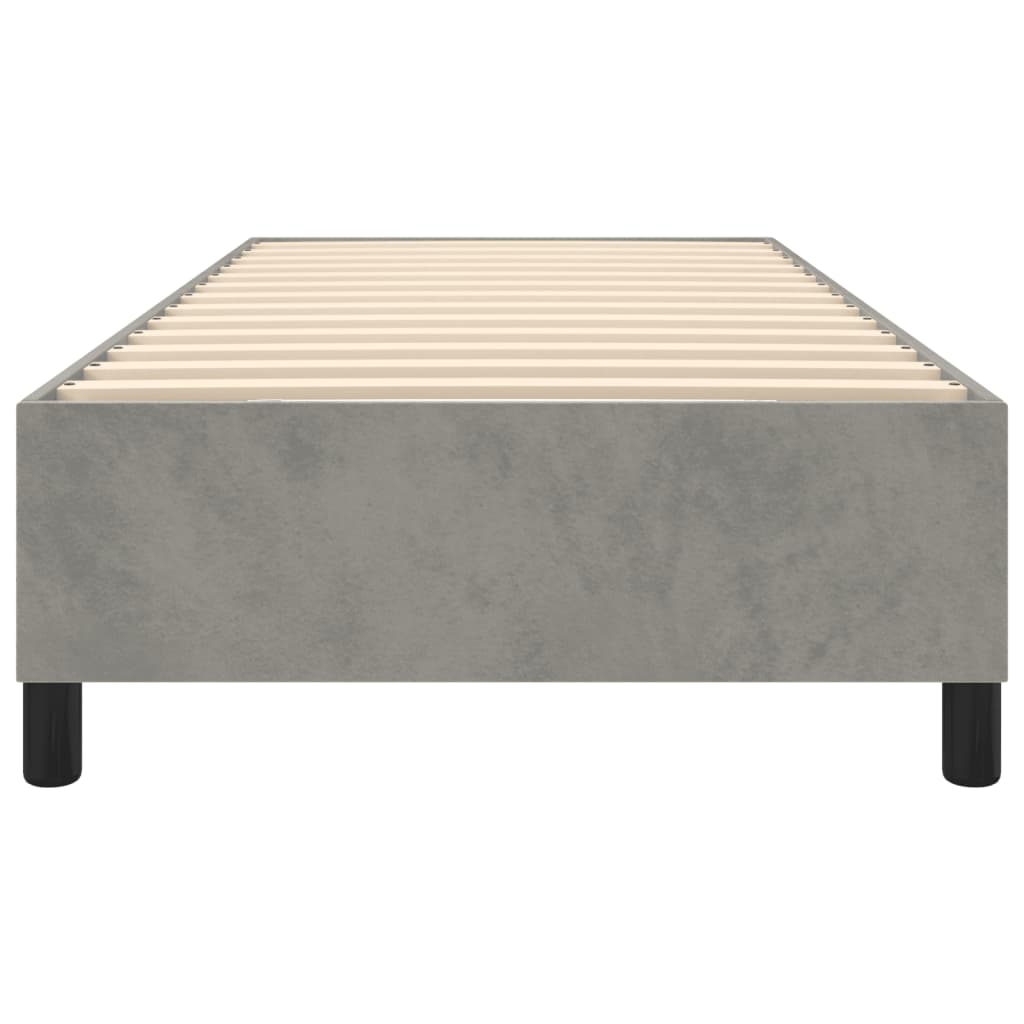 Boxspringframe Fluweel Lichtgrijs 80 x 200 cm 35 cm