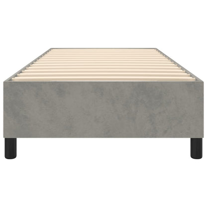 Boxspringframe Fluweel Lichtgrijs 80 x 200 cm 35 cm