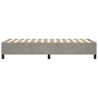 Boxspringframe Fluweel Lichtgrijs 80 x 200 cm 35 cm