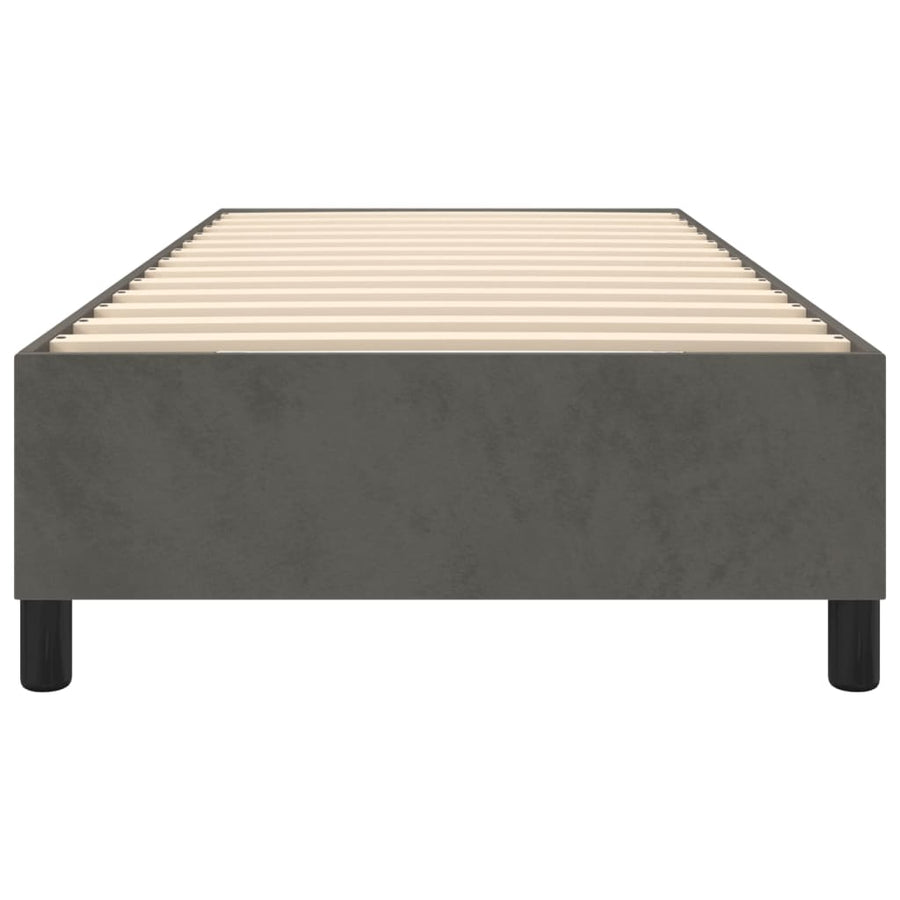Boxspringframe Fluweel Donkergrijs 80 x 200 cm 35 cm