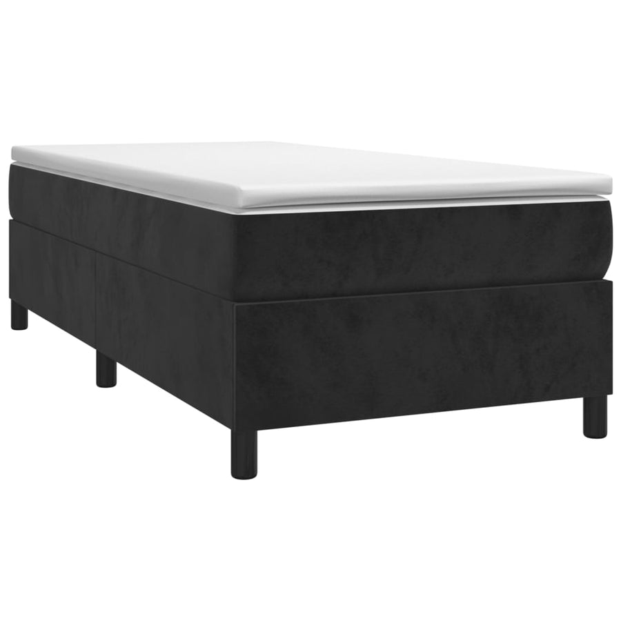 Boxspringframe Fluweel Zwart 80 x 200 cm 35 cm