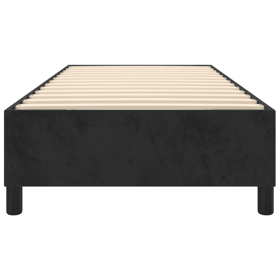 Boxspringframe Fluweel Zwart 80 x 200 cm 35 cm