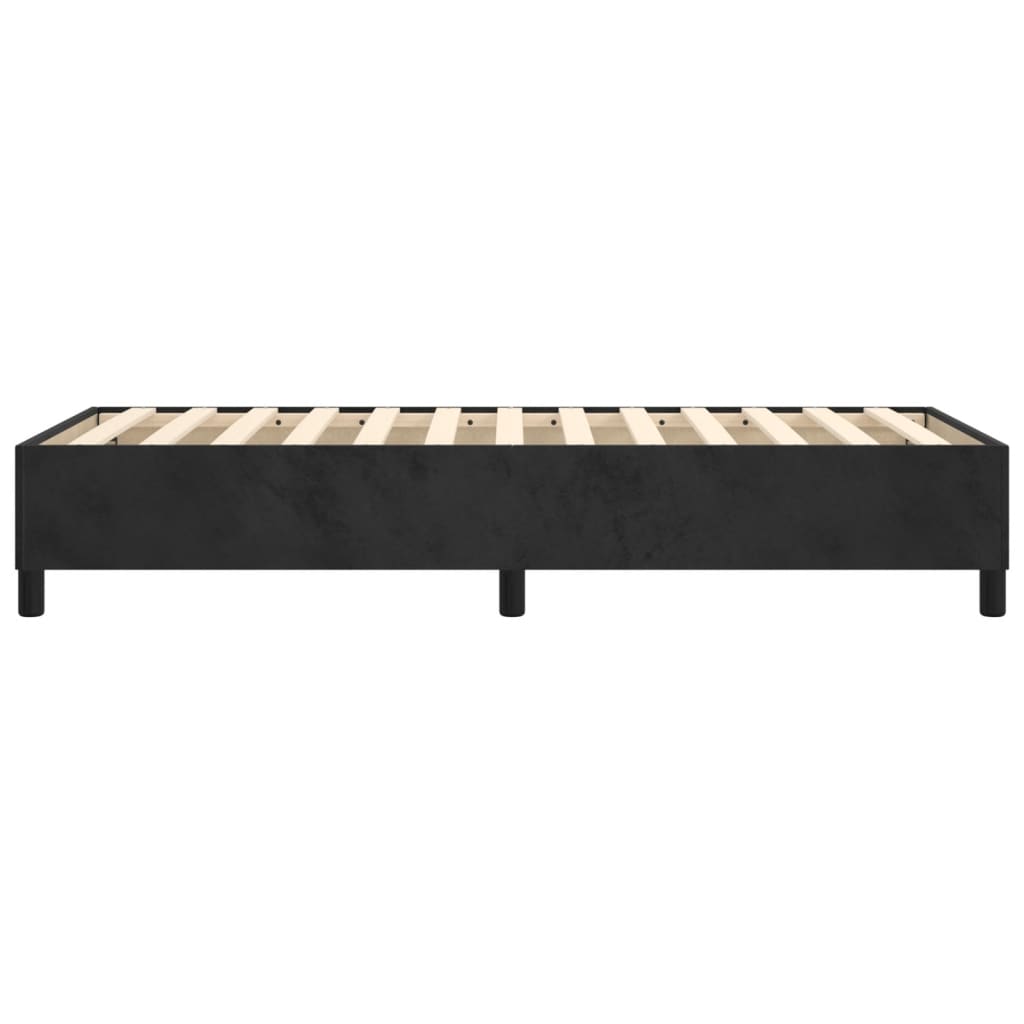 Boxspringframe Fluweel Zwart 80 x 200 cm 35 cm