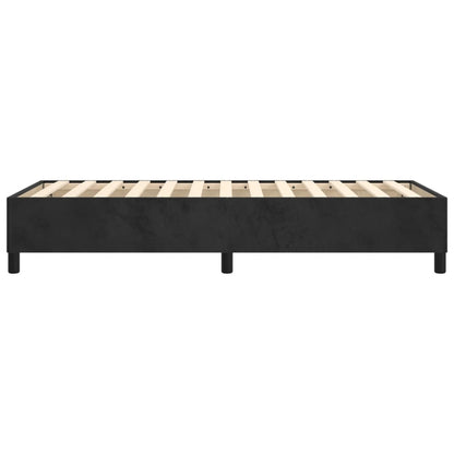 Boxspringframe Fluweel Zwart 80 x 200 cm 35 cm