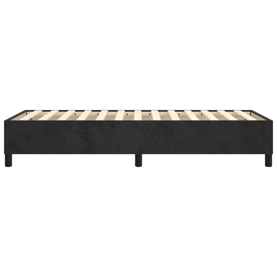 Boxspringframe Fluweel Zwart 80 x 200 cm 35 cm