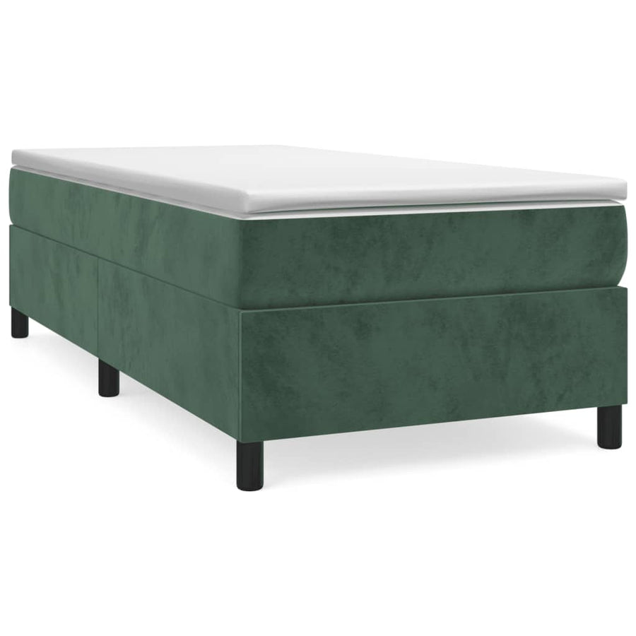 Boxspringframe Fluweel Donkergroen 80 x 200 cm 35 cm