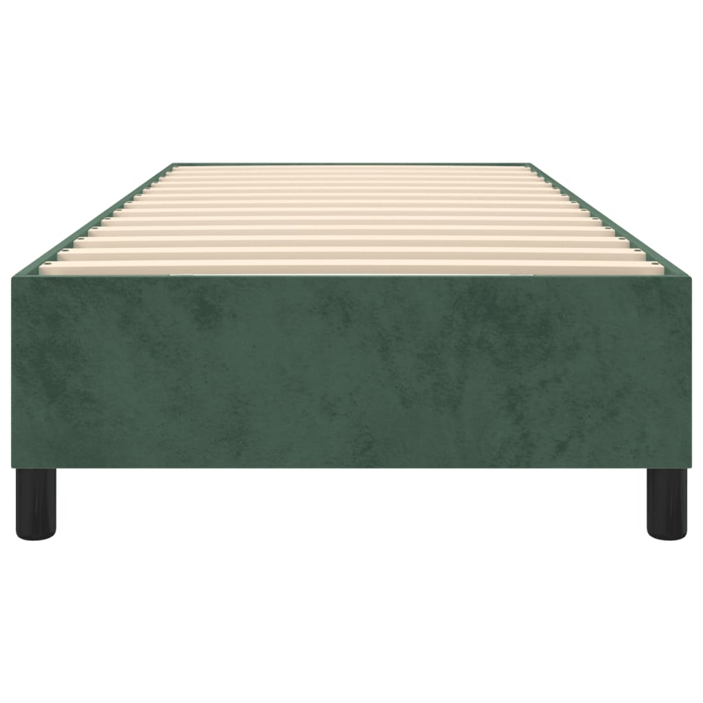 Boxspringframe Fluweel Donkergroen 80 x 200 cm 35 cm
