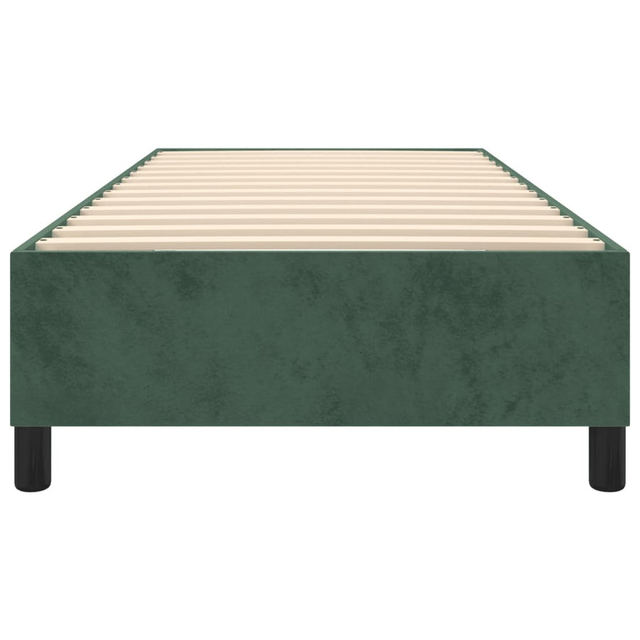 Boxspringframe Fluweel Donkergroen 80 x 200 cm 35 cm