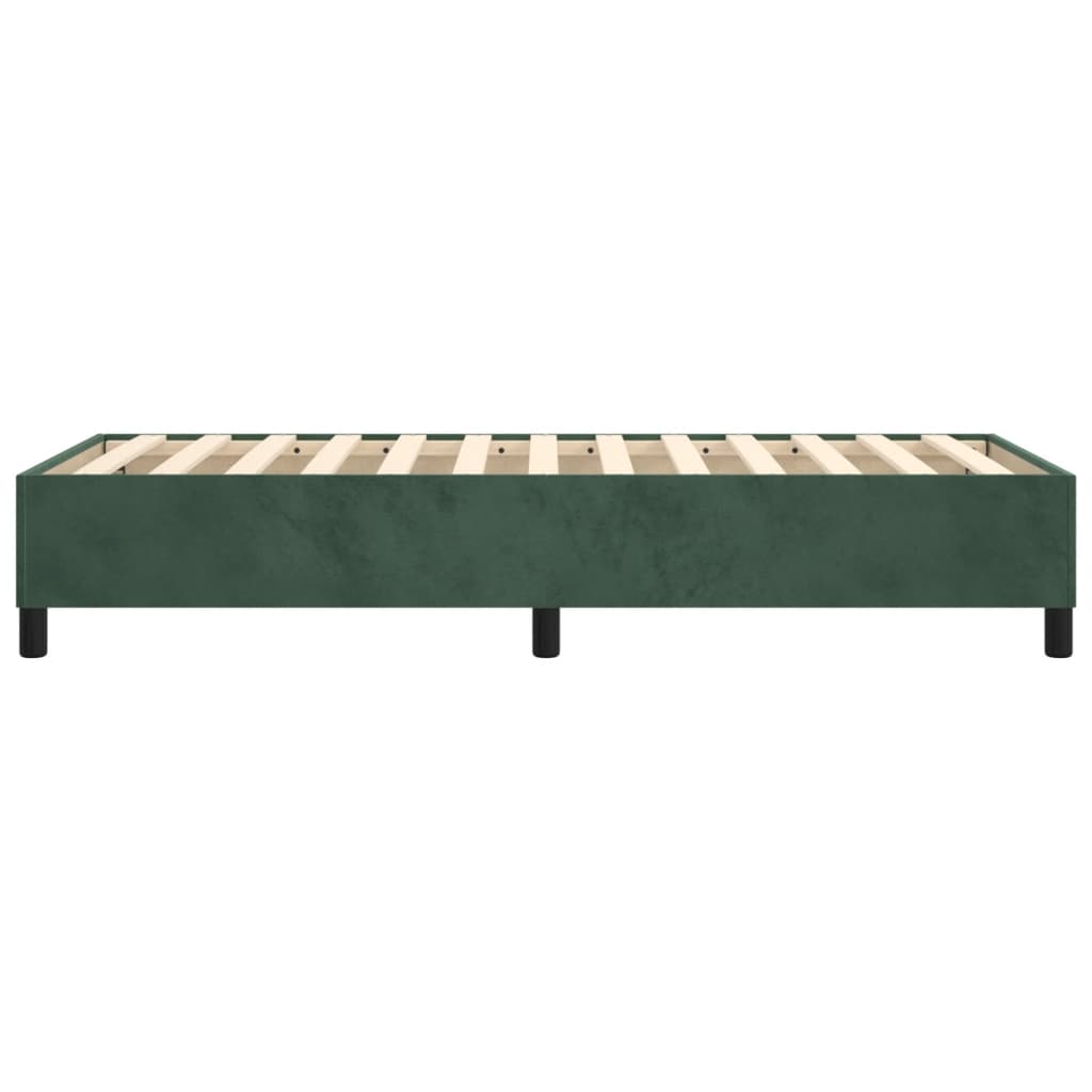 Boxspringframe Fluweel Donkergroen 80 x 200 cm 35 cm