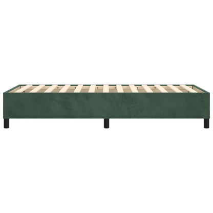 Boxspringframe Fluweel Donkergroen 80 x 200 cm 35 cm