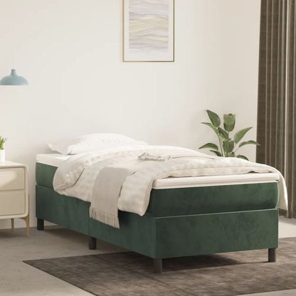 Boxspringframe Fluweel Donkergroen 80 x 200 cm 35 cm