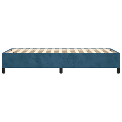 Boxspringframe Fluweel Donkerblauw 80 x 200 cm 35 cm