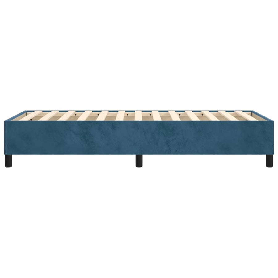 Boxspringframe Fluweel Donkerblauw 80 x 200 cm 35 cm