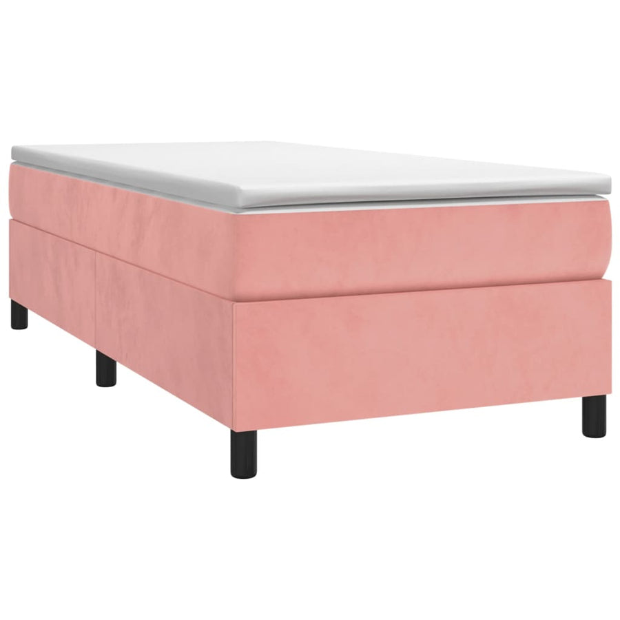 Boxspringframe Fluweel Roze 80 x 200 cm 35 cm