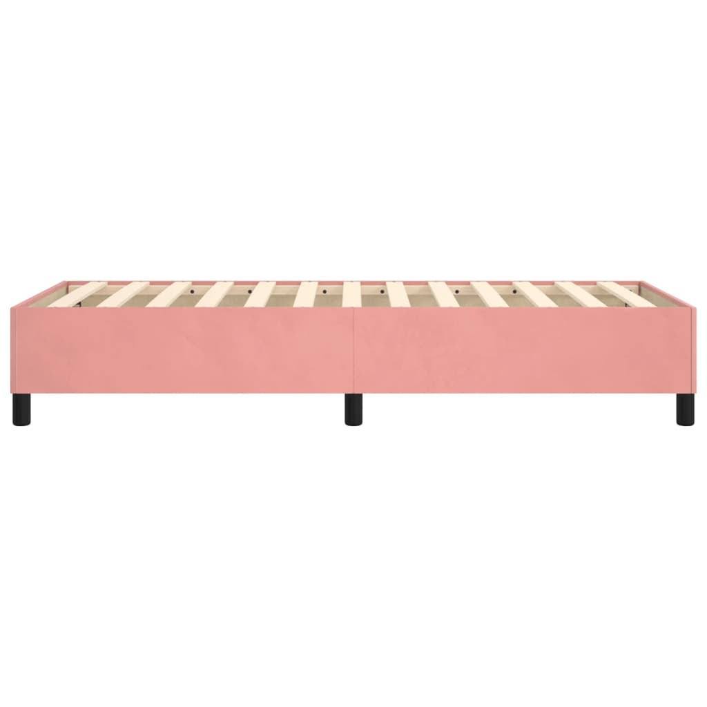Boxspringframe Fluweel Roze 80 x 200 cm 35 cm