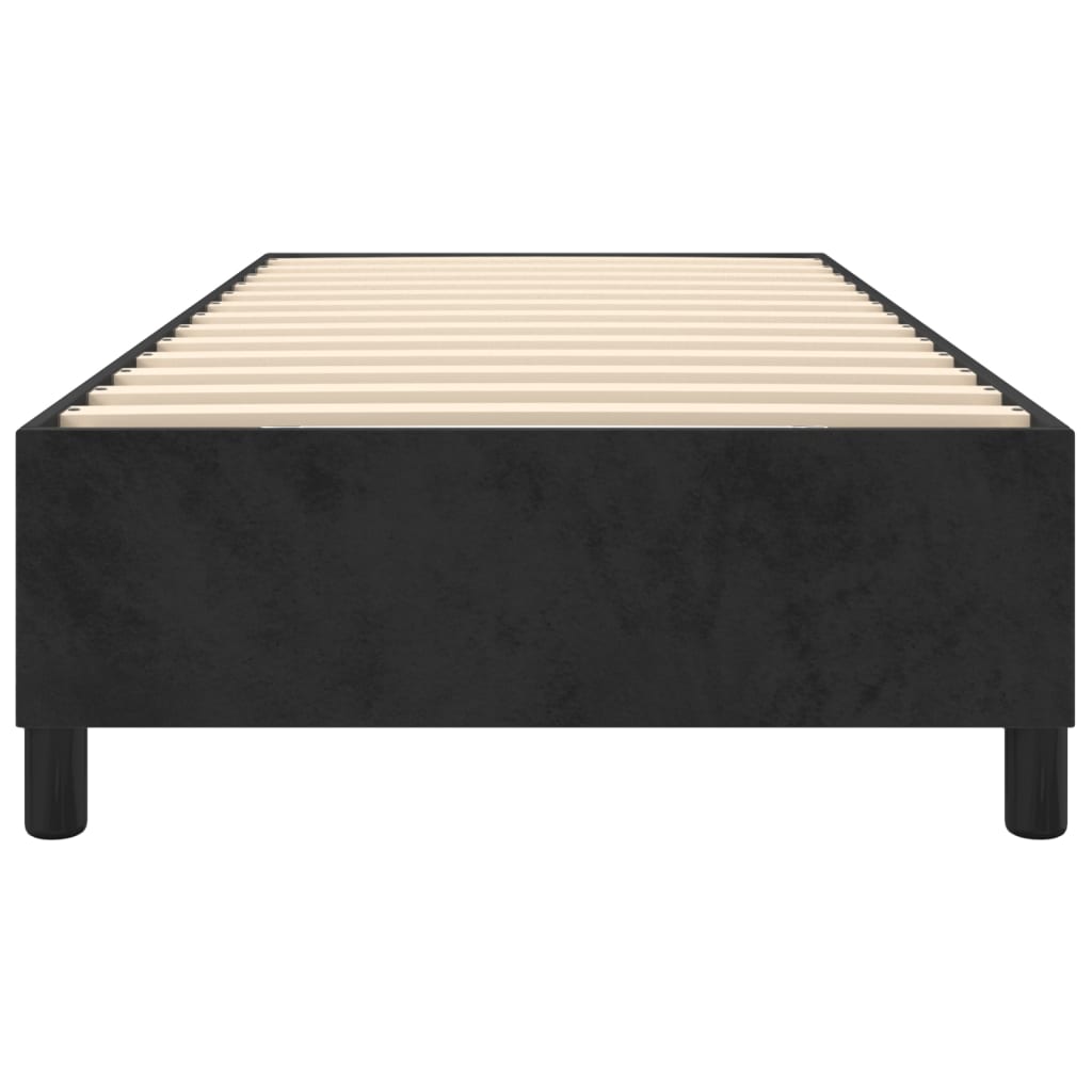 Boxspringframe Fluweel Zwart 90 x 190 cm 35 cm