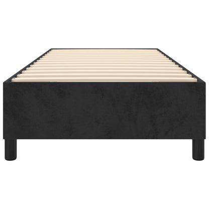 Boxspringframe Fluweel Zwart 90 x 190 cm 35 cm