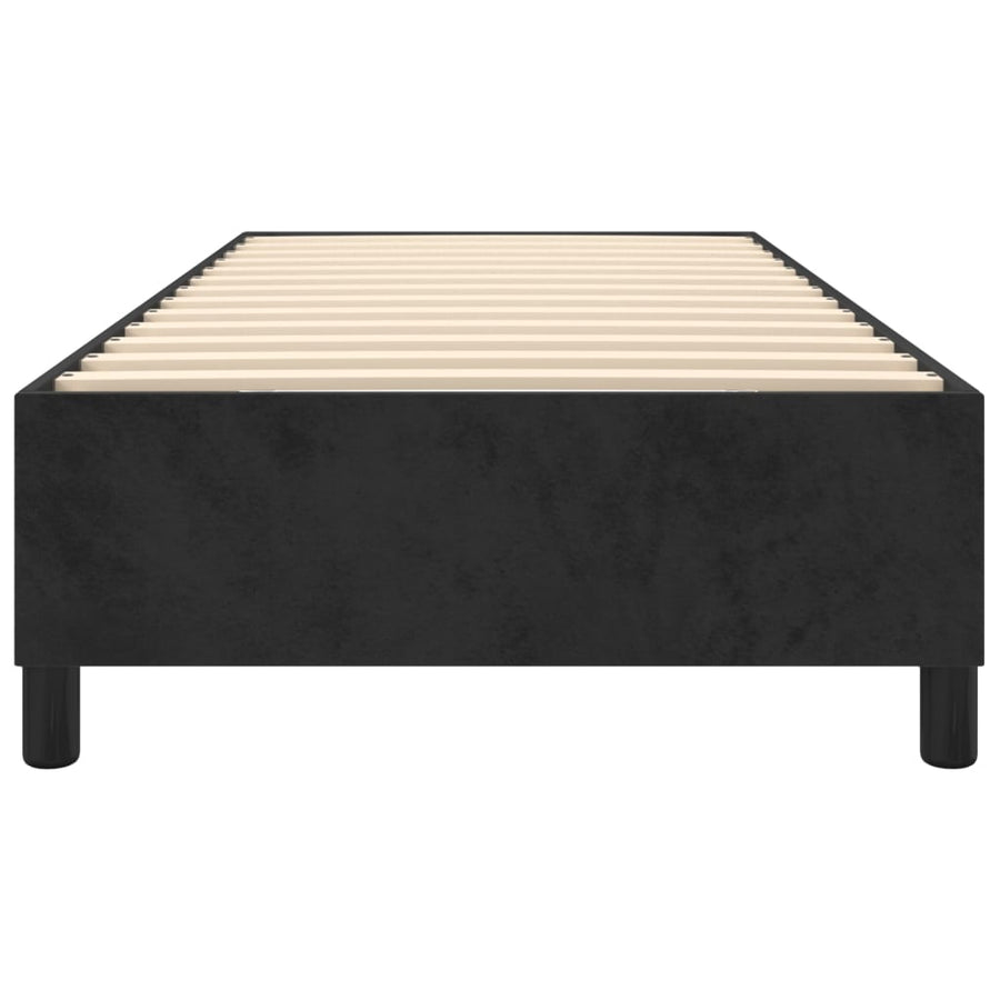 Boxspringframe Fluweel Zwart 90 x 190 cm 35 cm