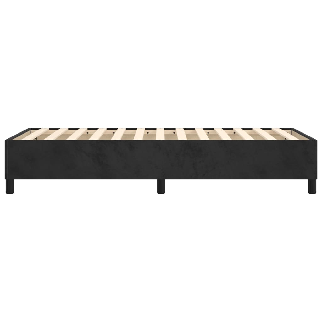 Boxspringframe Fluweel Zwart 90 x 190 cm 35 cm