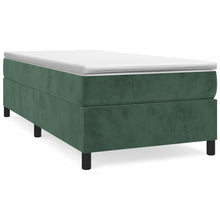Boxspringframe Fluweel Donkergroen 90 x 190 cm 35 cm