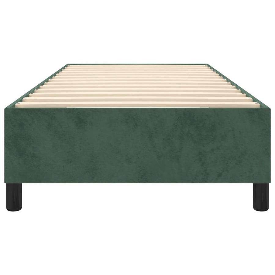 Boxspringframe Fluweel Donkergroen 90 x 190 cm 35 cm