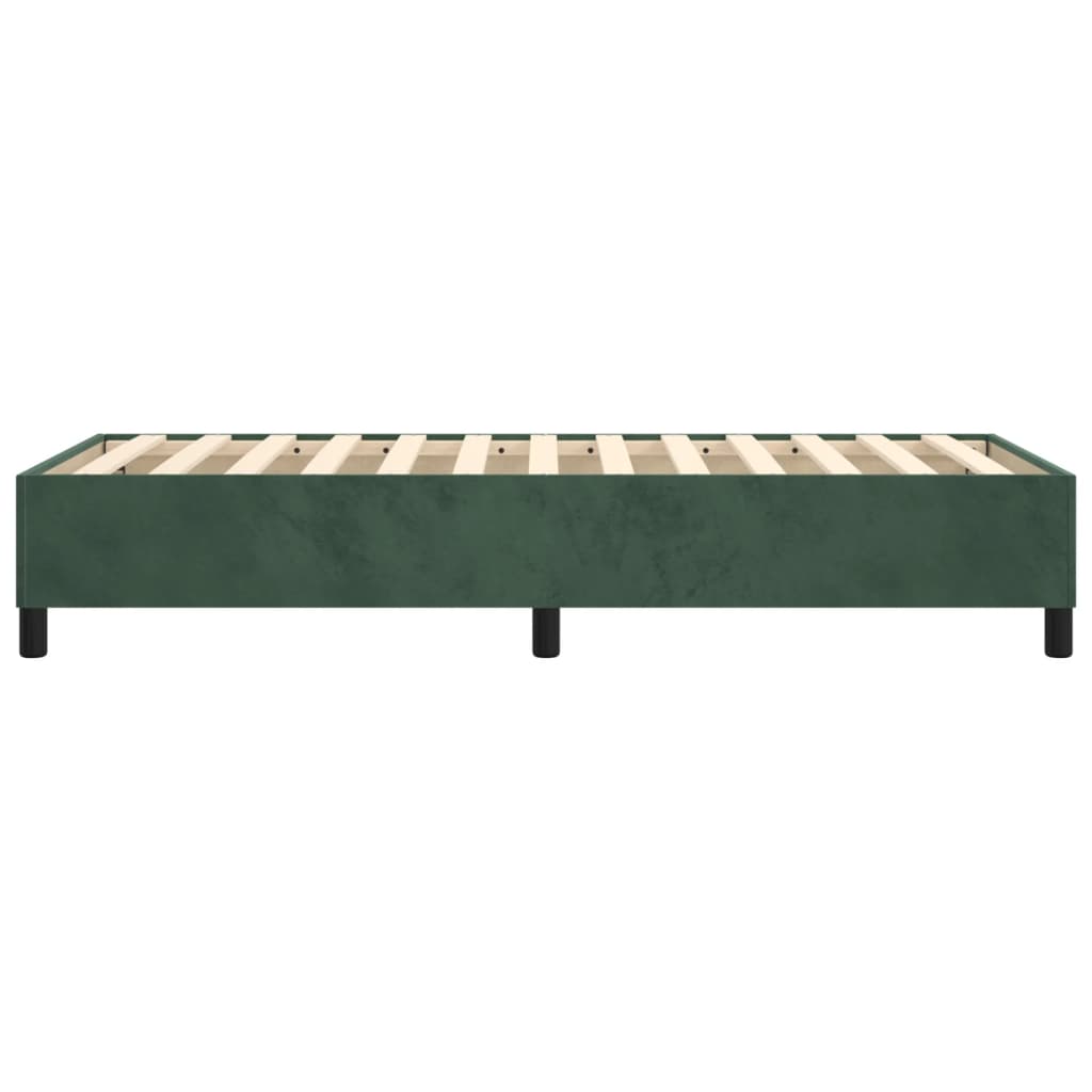 Boxspringframe Fluweel Donkergroen 90 x 190 cm 35 cm