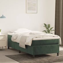 Boxspringframe Fluweel Donkergroen 90 x 190 cm 35 cm