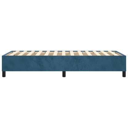Boxspringframe Fluweel Donkerblauw 90 x 190 cm 35 cm